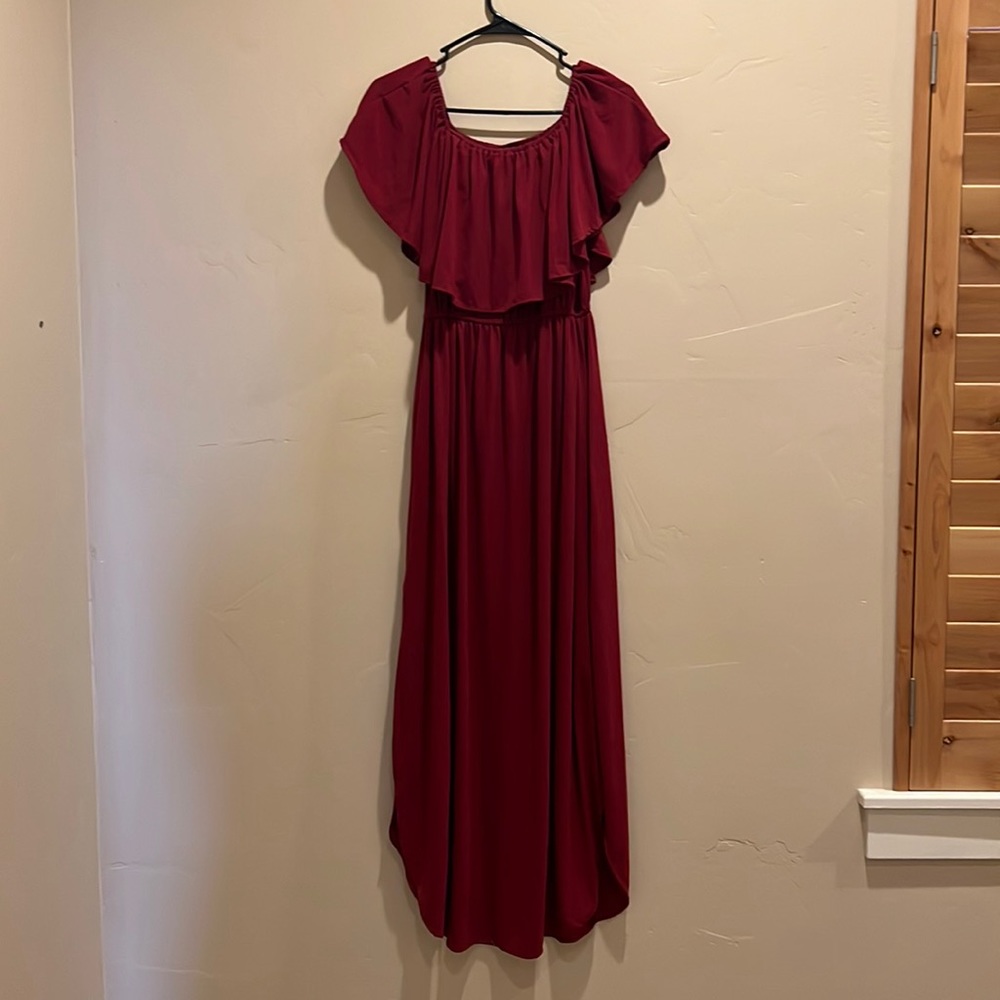 Off the shoulder, cotton dress